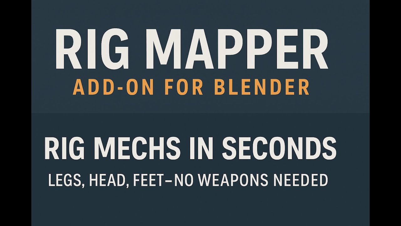 Blender Hard Surface -Rig Mapper Add On - YouTube