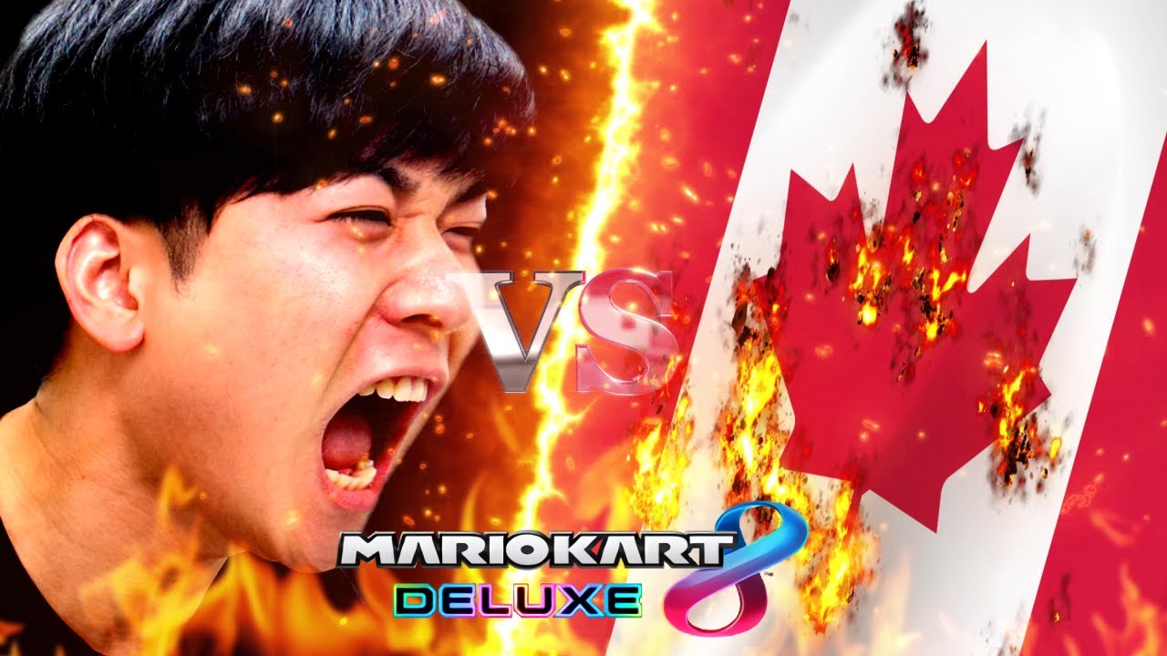 【マリカー実況】大戦争勃発：とれいん｡ vs ウイニングカナダ人【マリオカート8DX】