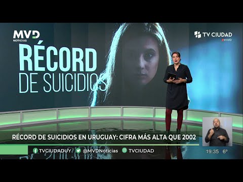 MVD Noticias / Informe: Récord de suicidios en Uruguay: cifra más alta que en 2002.