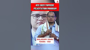 OCS 2023 Toppers Felicitation Program 🏆 #shorts #ytshorts #OCS