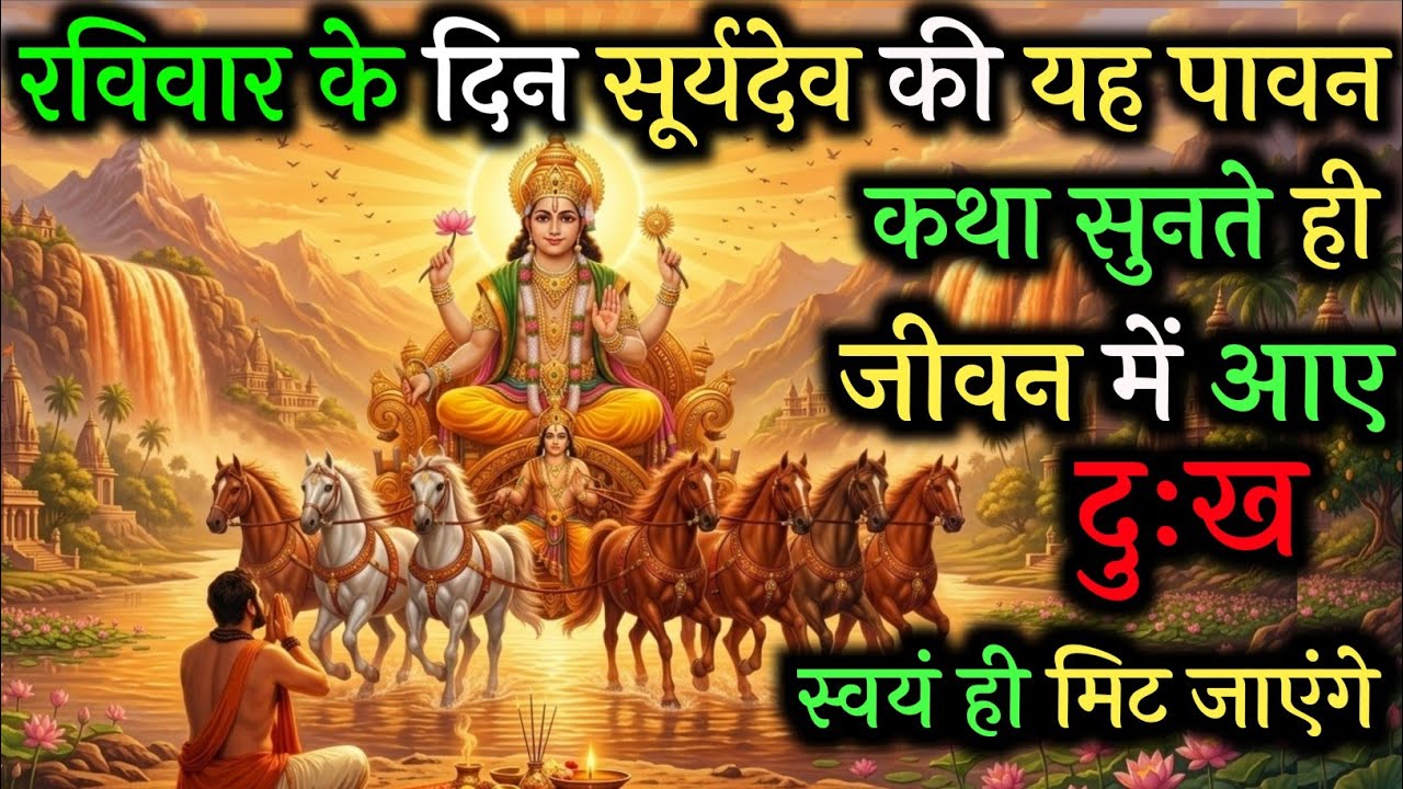 रविवार को भगवान सूर्य की ये दिव्य कथा सुन ली तो जीवन की सारी गरीबी स्वयं मिट जाएगी  |  Vart Katha