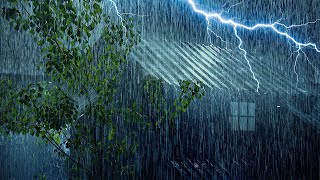 99% of YOU will SLEEP INSTANTLY with Heavy Rainstorm on Tin Roof &amp; Mighty Thunder Sounds at Night