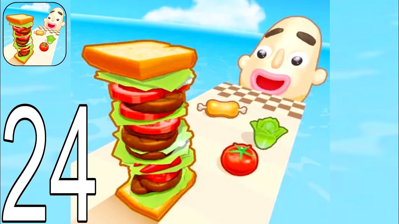 Sandwich Runner - Gameplay Walkthrough Part 24 Tutorial NEW Mobile Game (Android,ios)