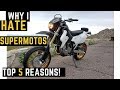 Why I HATE SuperMotos: 5 Reasons Suzuki DRZ400SM Dislikes  Review Arizona MotoVlog Super Moto