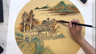 Chinese landscape painting tutorial