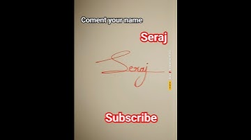 #how #to #simple #signature #seraj #shorts #video #new #art