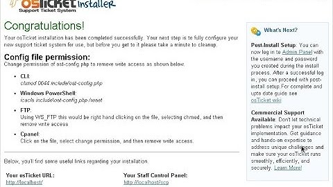 Easy Install Guide For osTicket on Windows Using XAMPP