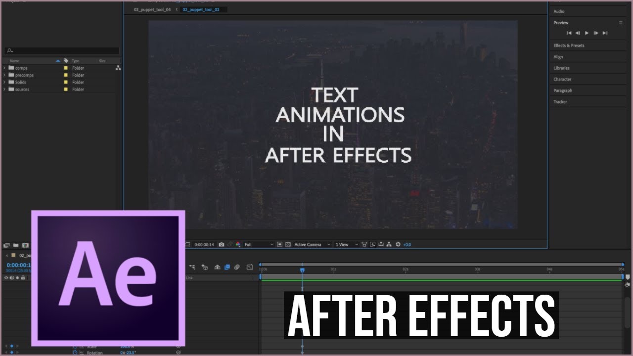Create Pop Up Text Animation in After Effects Easily