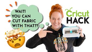How To Cut Fabric With Cricut Joy!  MIND BLOWING CRICUT HACK!