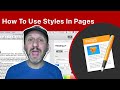 How To Use Styles In Pages