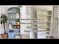 DIY Transforma una estanteria simple en una estantería de diseño / Billy Ikea hack / Tendencias deco