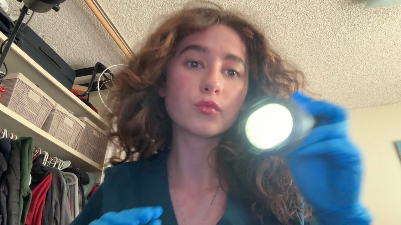 🏥👩‍⚕️quick cranial nerve exam (asmr)