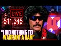 Dr Disrespect RESPONDS to Twitch Saying He's Done Nothing to Deserve Ban