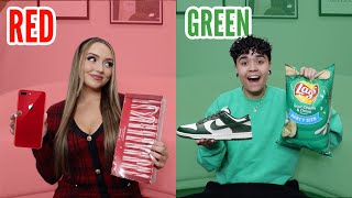 RED vs GREEN Shopping Challenge *NO BUDGET*