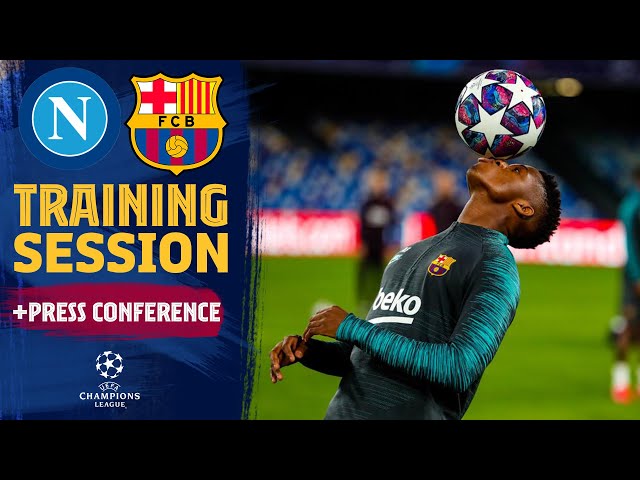 FULL STREAM: Press conference with Setién and Piqué and training session pre-Napoli
