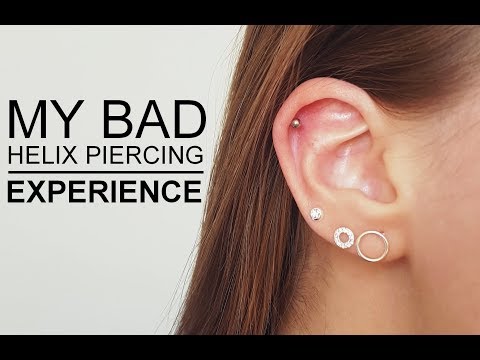 My Helix Piercing experience | Painful infection