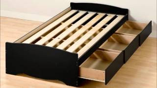 Prepac Sonoma Black Twin Xl Mates Xl Platform Storage Bed 3 Drawers