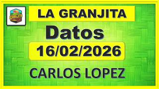 La Granjita Lunes 16022026 - Datos Carlos Lopez