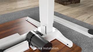48 In. Electric Sit or Stand Desk with Adjustable Heights, HSD0411-***