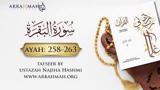 Live Tafsir of Surah Al Baqarah 258-263 by Ustazah Najiha Hashmi. www.arrahmah.org