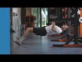 6 4 Lying horizontal row legs bent