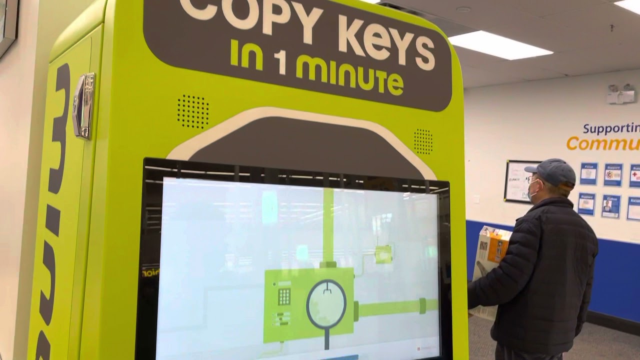 Copy a key at Walmart with the Self-Service vending machine!