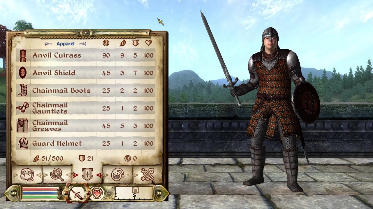 ANVIL TOWNGUARD ARMOR - TES IV OBLIVION