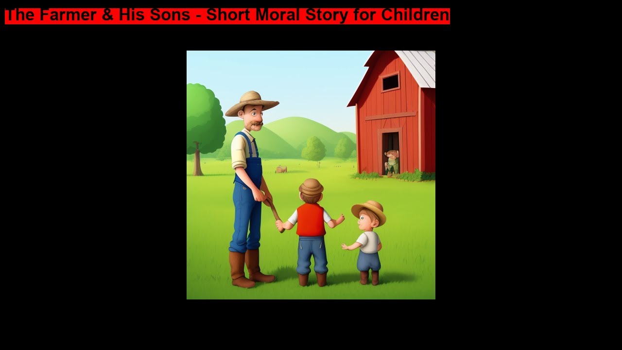 The Farmer and His Sons Short Moral Story for Children - YouTube