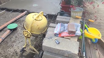 New Koi Pond Build PT 1 concrete floor bottom drains