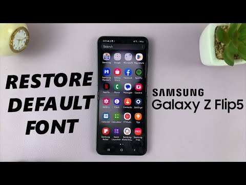 How To Restore Default Font On Samsung Galaxy Z Flip 5