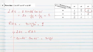 Prep 3 Math First Term Trig Unit 4 Lesson 2 The Main Trigonometric Ratios of some angles