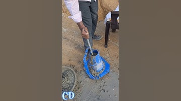 Concrete Slump Cone Test👷🔥👌 #youtubeshorts #shorts #concretetesting