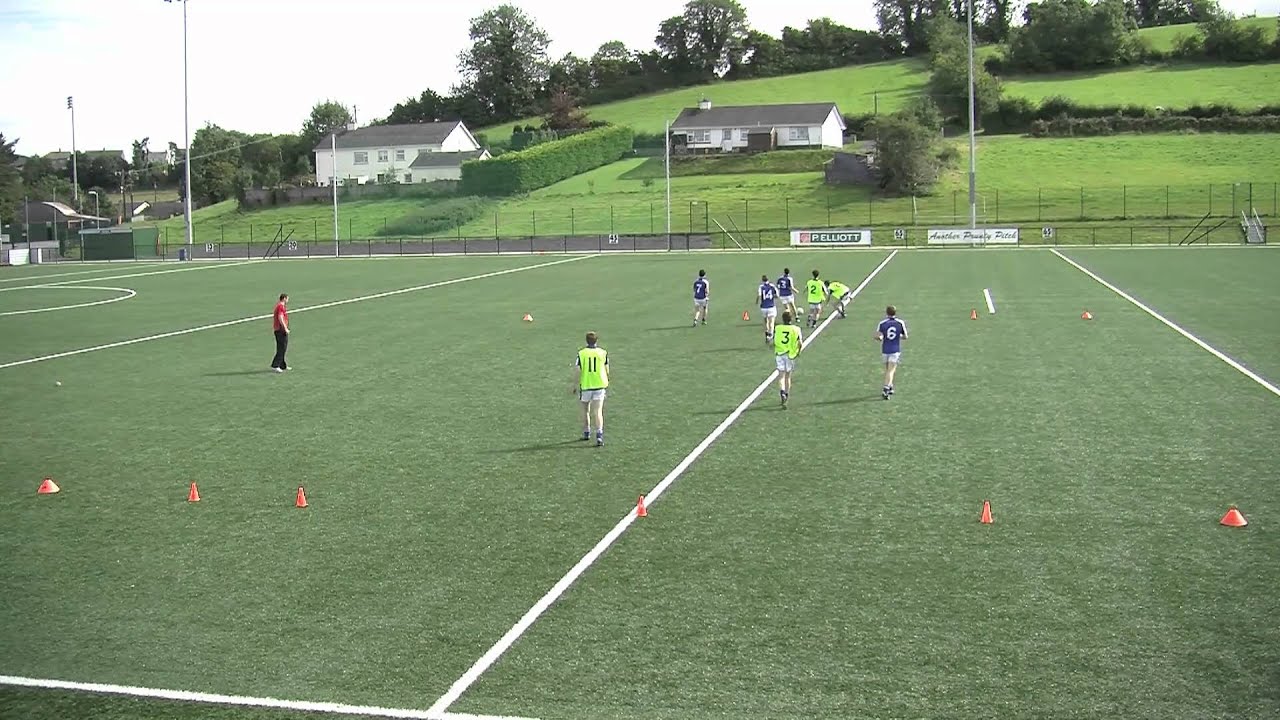 Gaelic Football Cone Knocking Game YouTube