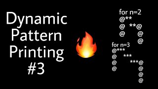 Dynamic Pattern Printing Problem 03 | For loop Concepts | If - Else Concept