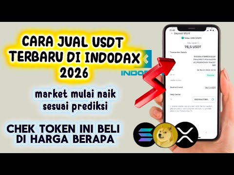 Cara jual USDT ke rupiah di INDODAX ‼️TERBARU 2026