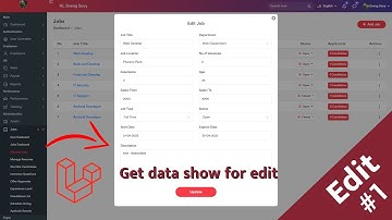 Get data from foreach show for edit Laravel 9 | HR System