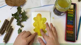 Paint Autumn Leaves with Illustrator Megan Reddi.