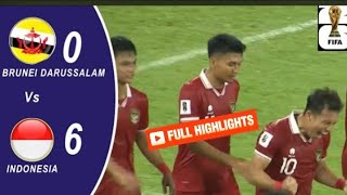 LEG-2🔴 Brunei vs Indonesia 0-6 highlights & goals