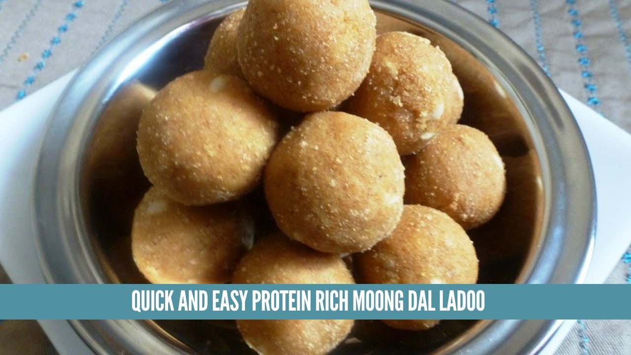 Instant moong dal ladoo | moong dal ladoo without soaking | protein rich sweet recipe / healthically | Healthically Kitchen