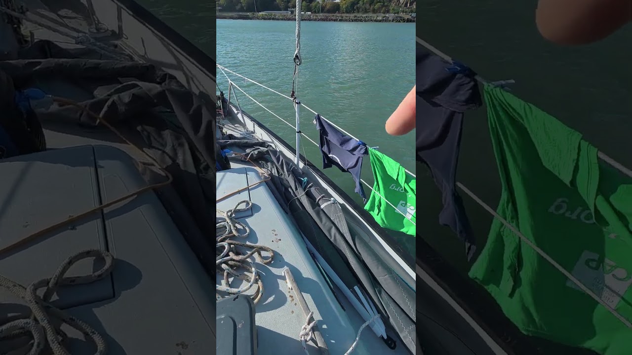 ⁣Boat Life at anchor, Fishguard #BoatLife #Anchor