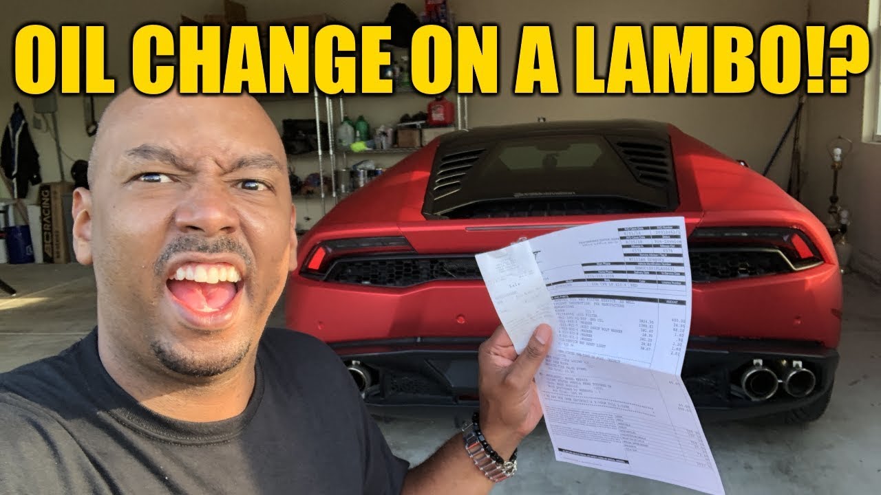 Oil Change On My Lamborghini Was How Much Wtf