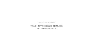 Track 48V Recessed Trimless - 90° connection inside | Installation | Modular Lighting Instruments