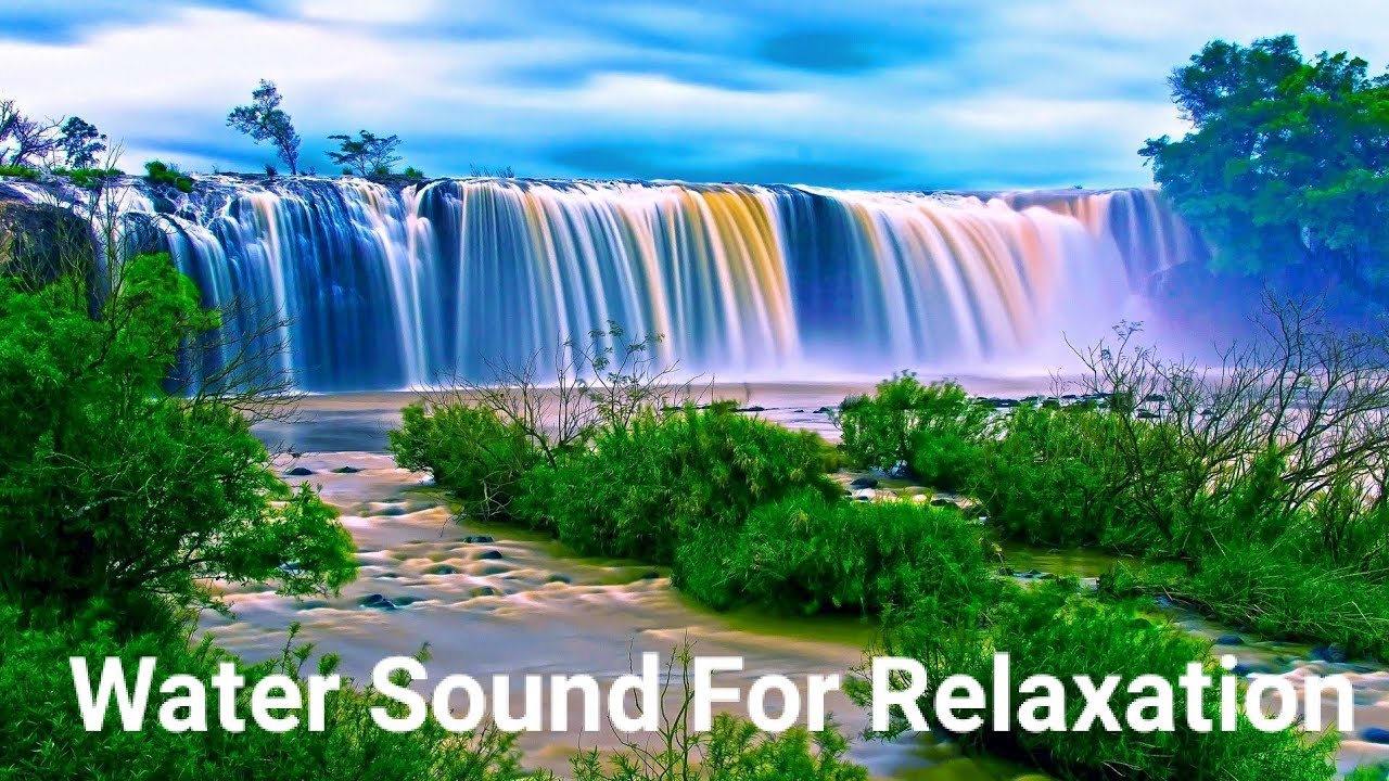 Water sounds for Relaxation । Waterflow sounds with Bird signing ...