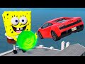 Car vs portal trap to another universe from sponge bob square pants  beamng drive  bimtestcrash