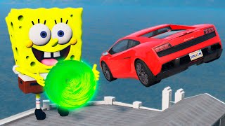 Car VS Portal Trap To Another Universe From Sponge Bob Square Pants | BeamNG Drive | BimTestCrash screenshot 2