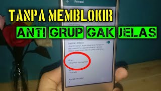 Cara Blokir Grup WhatsApp