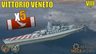Vittorio Veneto 5 Kills & 128k Damage | World of Warships Gameplay