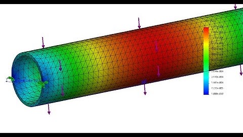 Chapter 18 restraints on round beam - solid elements - FEM analyisis
