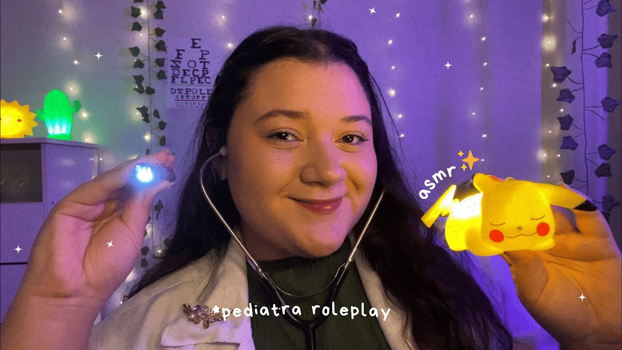 ASMR | PEDIATRA SIMPÁTICA CUIDA DE VOCÊ!👩🏻‍⚕️👶🏻 (você é um neném)