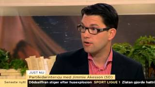 Åkesson: Kränkande att jämföra mig med rasister - Nyheterna (TV4)